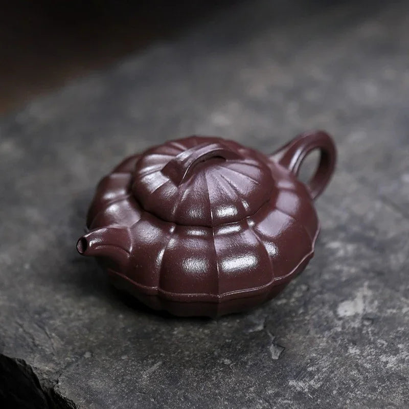 Teko Yixing Zisha Buatan Tangan Sepenuhnya [Qing Yuan] (Zi Ni - 200ml)