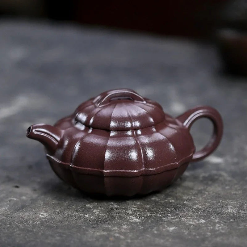 Teko Yixing Zisha Buatan Tangan Sepenuhnya [Qing Yuan] (Zi Ni - 200ml)