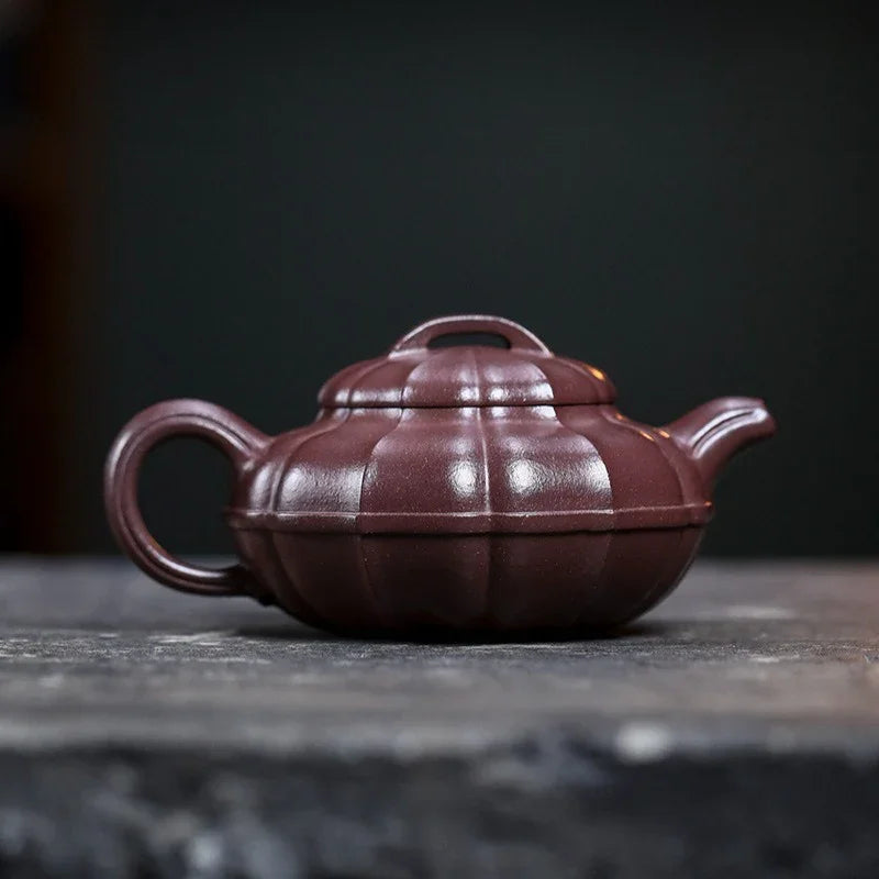 Teko Yixing Zisha Buatan Tangan Sepenuhnya [Qing Yuan] (Zi Ni - 200ml)