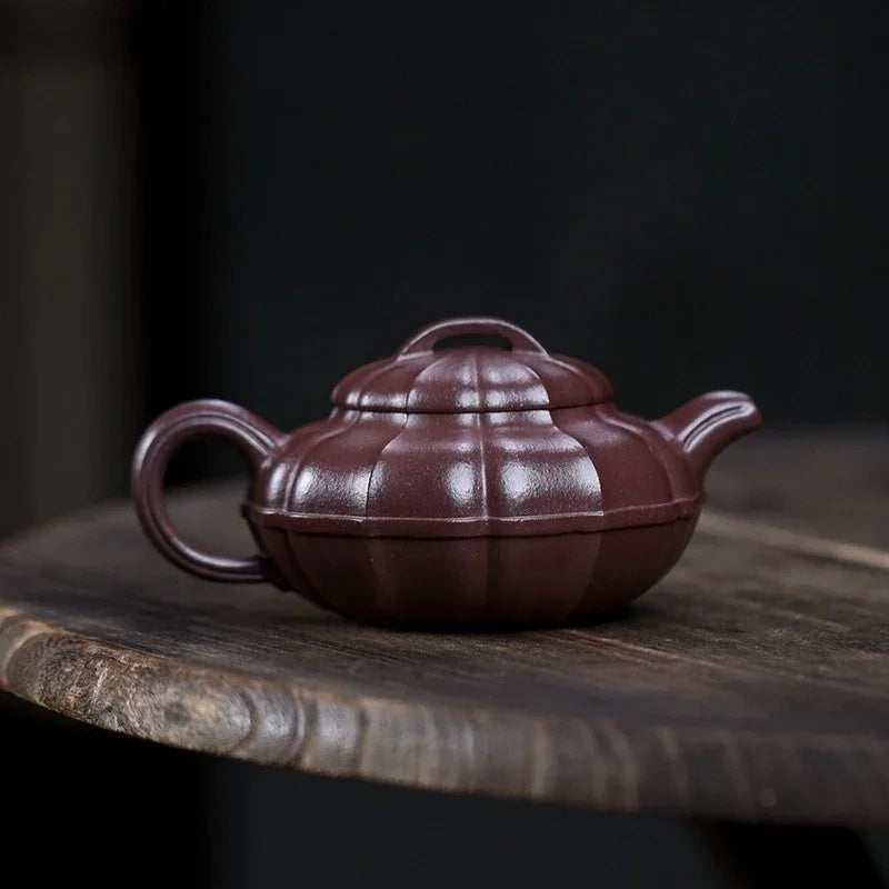 Teko Yixing Zisha Buatan Tangan Sepenuhnya [Qing Yuan] (Zi Ni - 200ml)