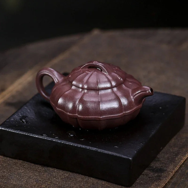 Teko Yixing Zisha Buatan Tangan Sepenuhnya [Qing Yuan] (Zi Ni - 200ml)