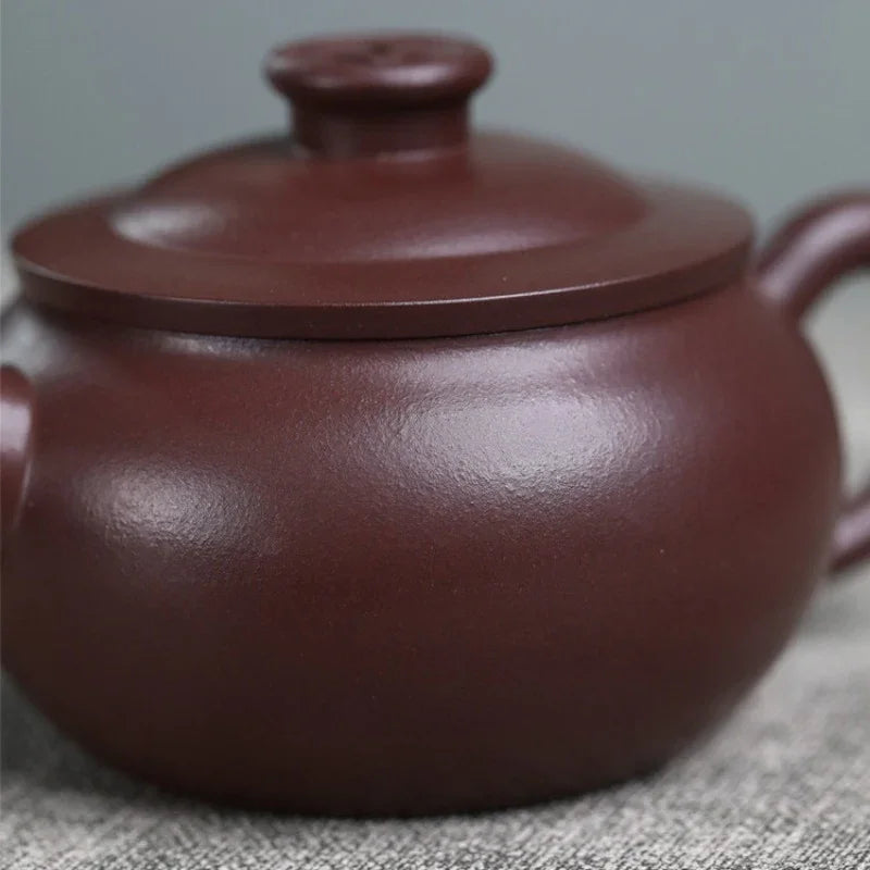 Teko Zisha Yixing Buatan Tangan Sepenuhnya [Periuk Kekayaan & Kemakmuran] (Zi Ni - 180ml)