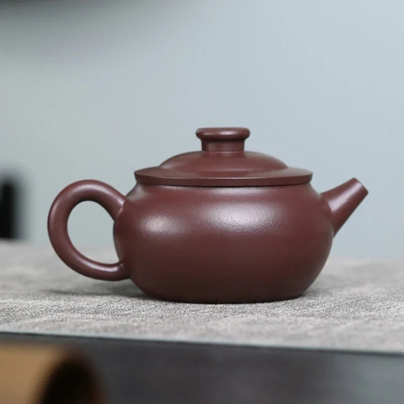 Teko Zisha Yixing Buatan Tangan Sepenuhnya [Periuk Kekayaan & Kemakmuran] (Zi Ni - 180ml)