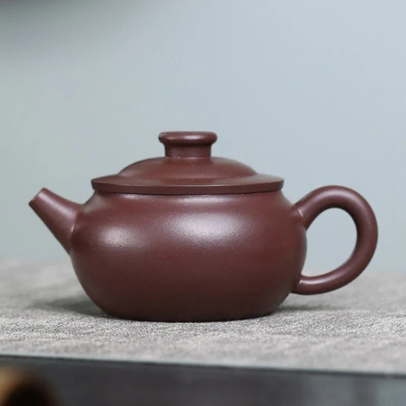 Teko Zisha Yixing Buatan Tangan Sepenuhnya [Periuk Kekayaan & Kemakmuran] (Zi Ni - 180ml)