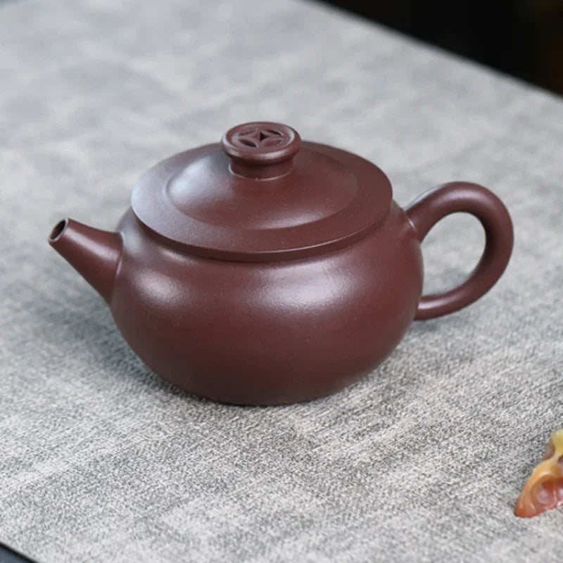 Teko Zisha Yixing Buatan Tangan Sepenuhnya [Periuk Kekayaan & Kemakmuran] (Zi Ni - 180ml)