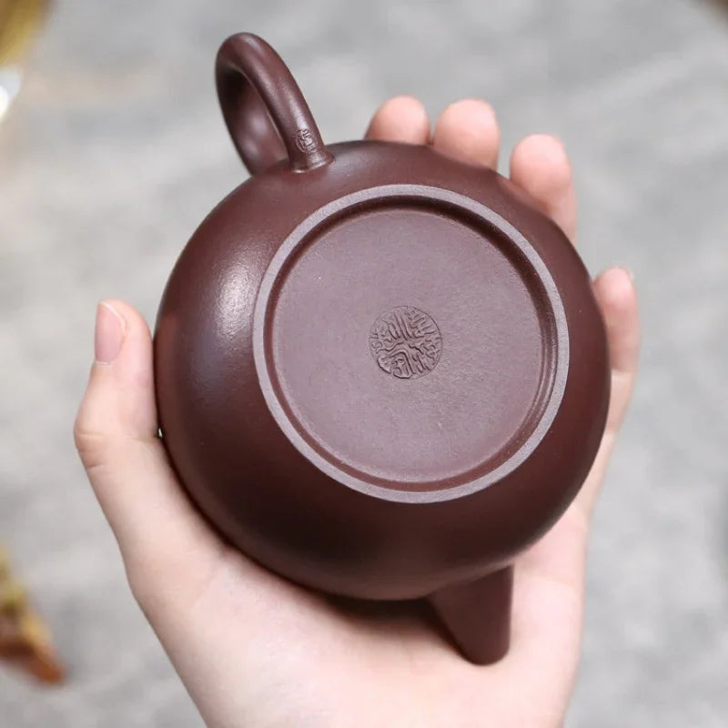 Teko Zisha Yixing Buatan Tangan Sepenuhnya [Periuk Kekayaan & Kemakmuran] (Zi Ni - 180ml)