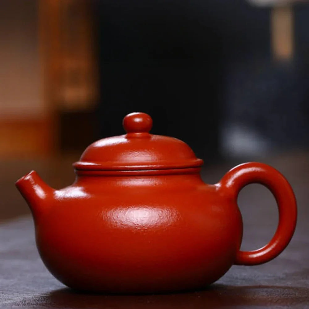 Teko Zisha Yixing Buatan Tangan Sepenuhnya [Rong Tian Pot] (Xiao Mei Yao Zhu Ni - 200ml)