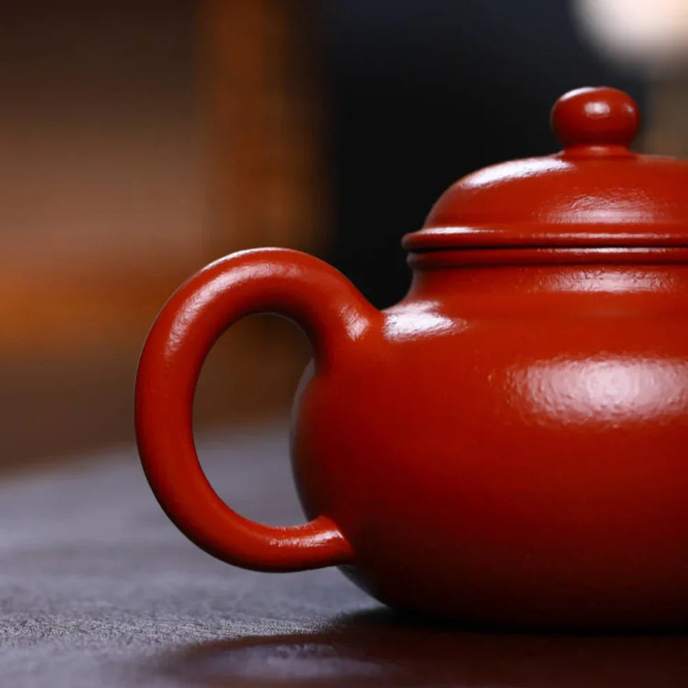 Teko Zisha Yixing Buatan Tangan Sepenuhnya [Rong Tian Pot] (Xiao Mei Yao Zhu Ni - 200ml)