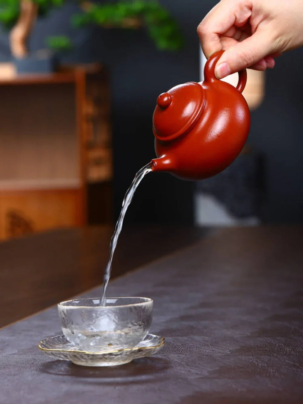 Teko Zisha Yixing Buatan Tangan Sepenuhnya [Rong Tian Pot] (Xiao Mei Yao Zhu Ni - 200ml)