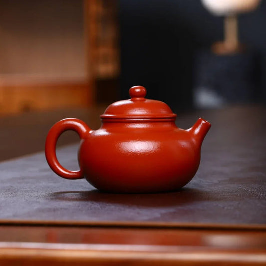 Teko Zisha Yixing Buatan Tangan Sepenuhnya [Rong Tian Pot] (Xiao Mei Yao Zhu Ni - 200ml)