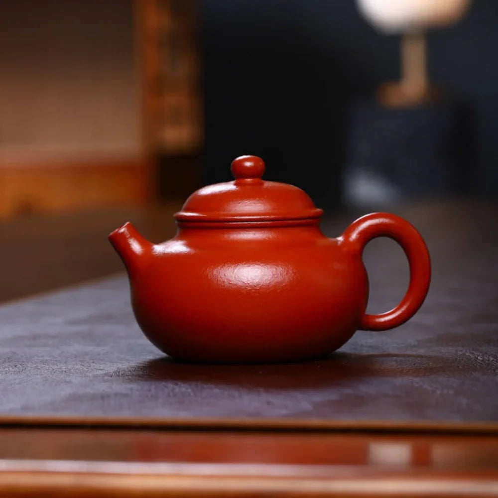 Teko Zisha Yixing Buatan Tangan Sepenuhnya [Rong Tian Pot] (Xiao Mei Yao Zhu Ni - 200ml)