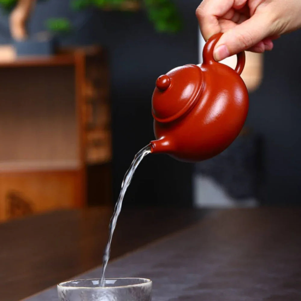 Teko Zisha Yixing Buatan Tangan Sepenuhnya [Rong Tian Pot] (Xiao Mei Yao Zhu Ni - 200ml)