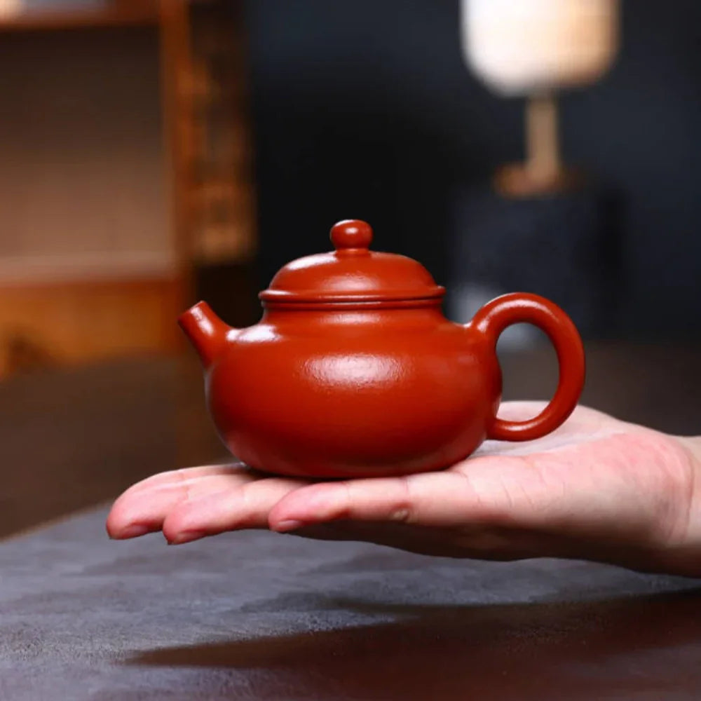 Teko Zisha Yixing Buatan Tangan Sepenuhnya [Rong Tian Pot] (Xiao Mei Yao Zhu Ni - 200ml)