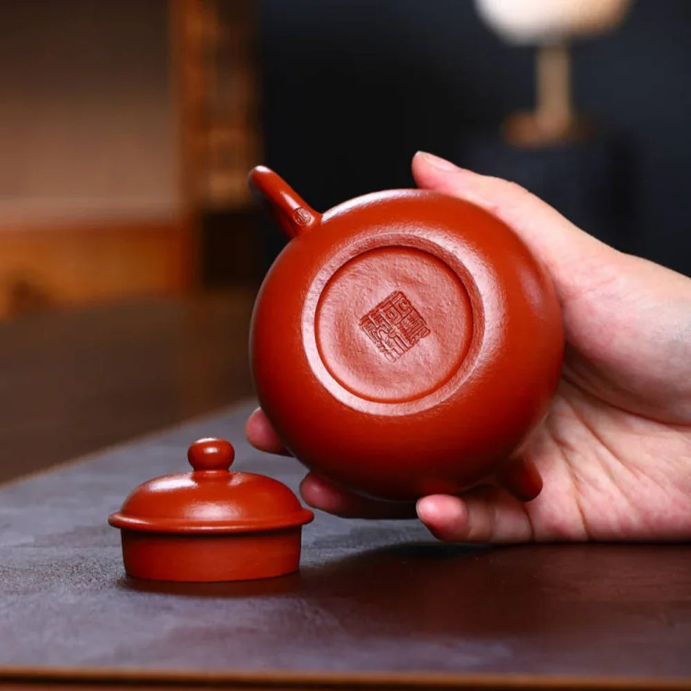 Teko Zisha Yixing Buatan Tangan Sepenuhnya [Rong Tian Pot] (Xiao Mei Yao Zhu Ni - 200ml)