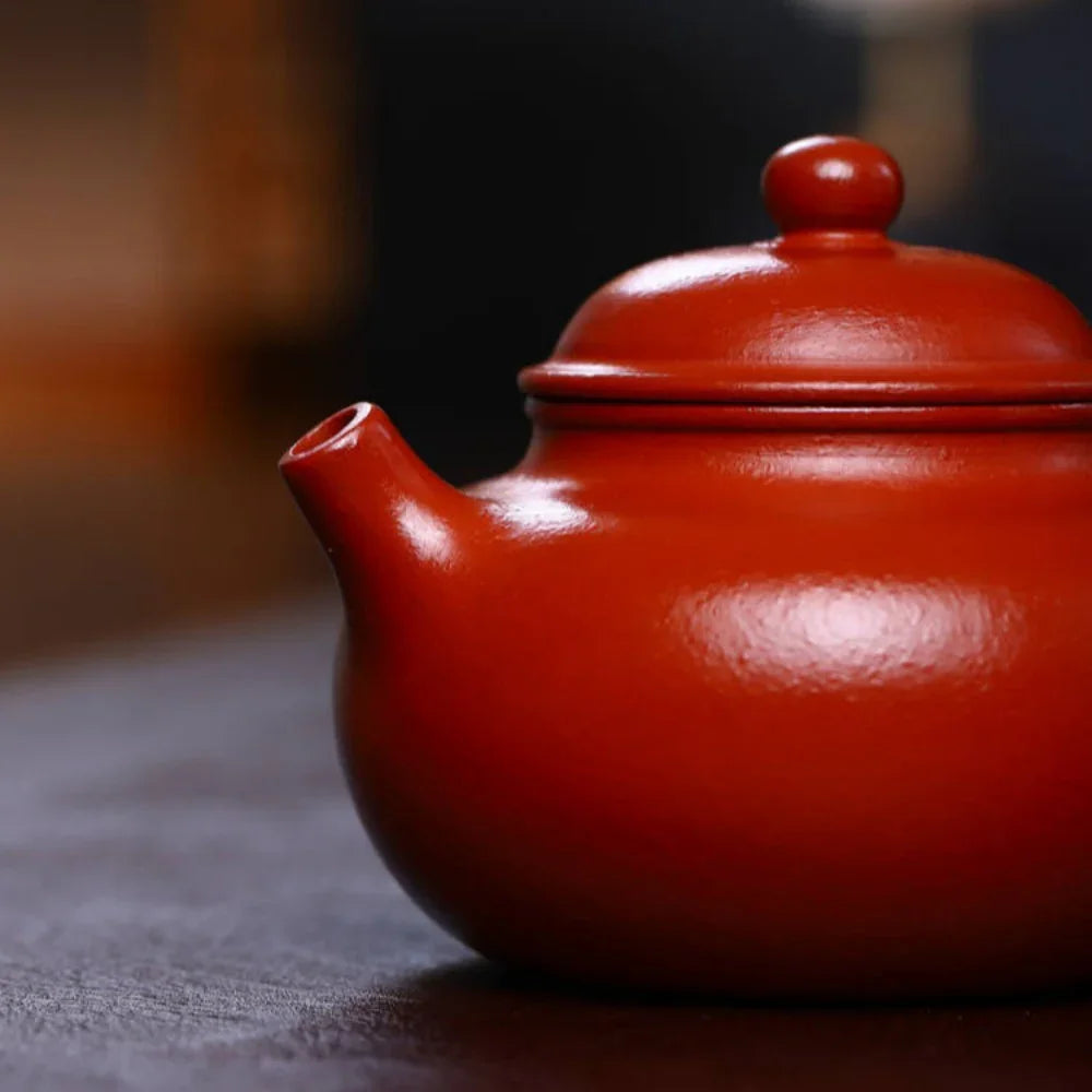 Teko Zisha Yixing Buatan Tangan Sepenuhnya [Rong Tian Pot] (Xiao Mei Yao Zhu Ni - 200ml)