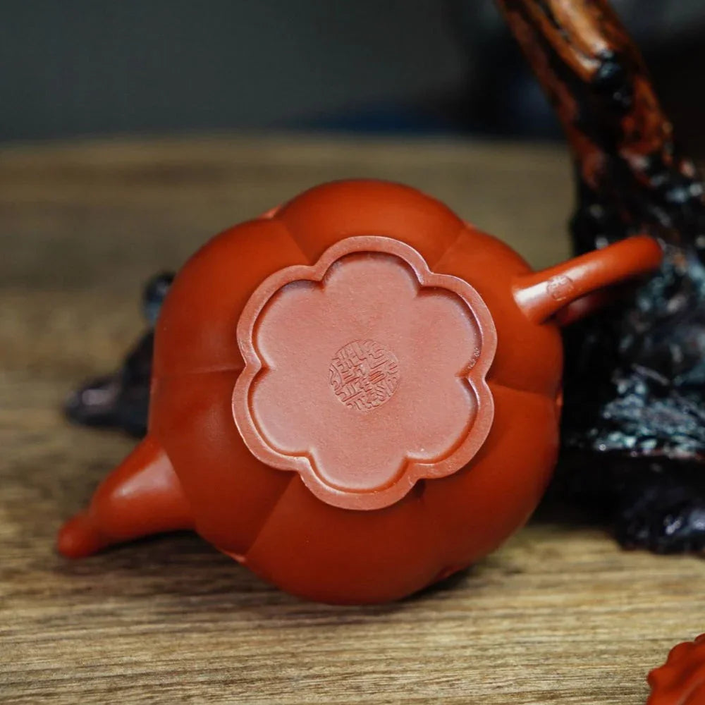 Full Handmade Yixing Zisha Teapot [Ruyi Gong Deng Pot] (Zhu Ni - 170ml) - YIQIN TEA HOUSE | yiqinteahouse.com | <200ml, full handmade zisha teapot, teapot, teaware