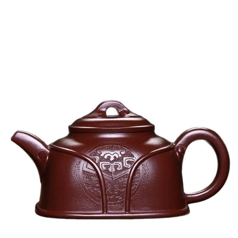 Teko Zisha Yixing Buatan Tangan Sepenuhnya [Ruyi Pot] (Di Cao Qing - 370ml)