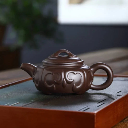 Teko Zisha Yixing Buatan Tangan Sepenuhnya [Ruyi Pot] (Lao Zi Ni - 175ml)