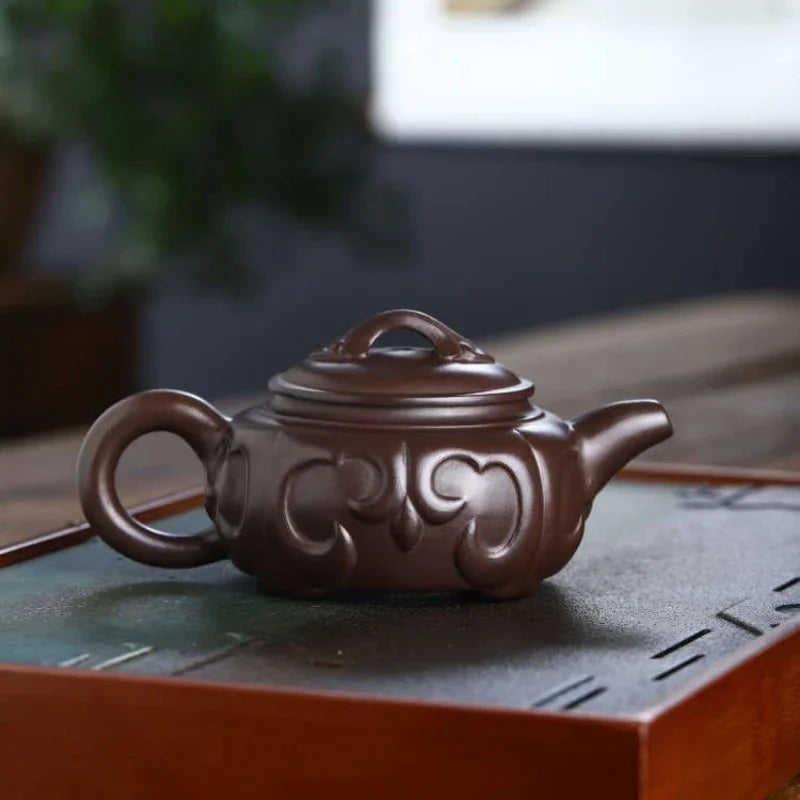 Teko Zisha Yixing Buatan Tangan Sepenuhnya [Ruyi Pot] (Lao Zi Ni - 175ml)
