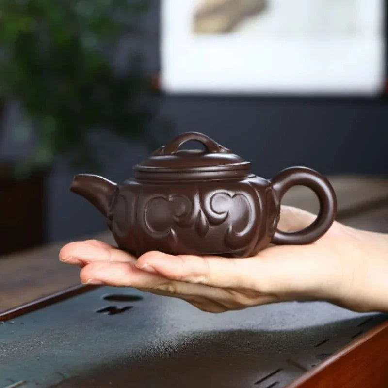 Teko Zisha Yixing Buatan Tangan Sepenuhnya [Ruyi Pot] (Lao Zi Ni - 175ml)