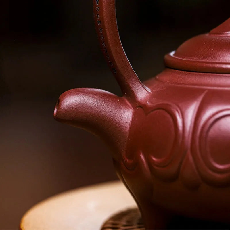 Full Handmade Yixing Zisha Teapot [Ruyi Tiliang] (Zi Ni - 380ml) - YIQIN TEA HOUSE | yiqinteahouse.com | >300ml, full handmade zisha teapot, new arrival, teapot, teaware