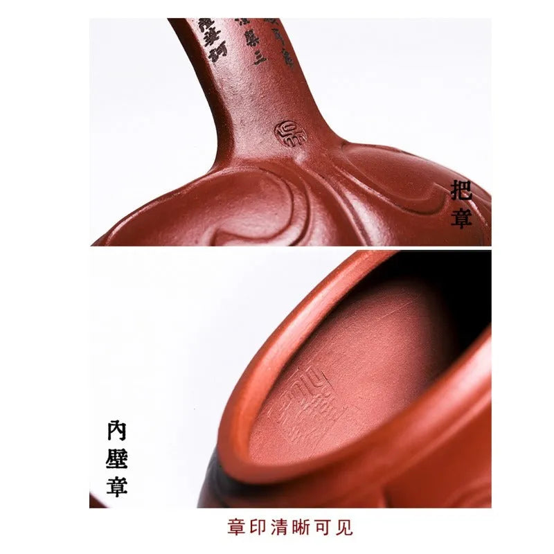 Full Handmade Yixing Zisha Teapot [Ruyi Tiliang] (Zi Ni - 380ml) - YIQIN TEA HOUSE | yiqinteahouse.com | >300ml, full handmade zisha teapot, new arrival, teapot, teaware