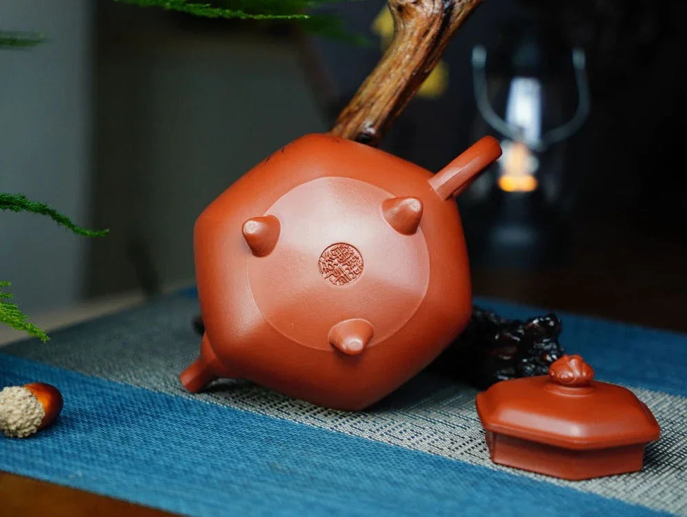 Full Handmade Yixing Zisha Teapot [San Fen Tian Xia Pot] (Zhu Ni - 280ml) - YIQIN TEA HOUSE | yiqinteahouse.com | 200-300ml, full handmade zisha teapot, teapot, teaware