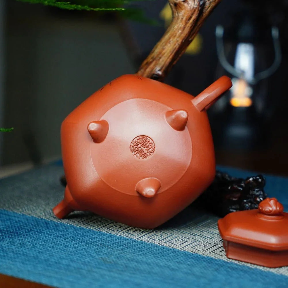 Full Handmade Yixing Zisha Teapot [San Fen Tian Xia Pot] (Zhu Ni - 280ml) - YIQIN TEA HOUSE | yiqinteahouse.com | 200-300ml, full handmade zisha teapot, teapot, teaware