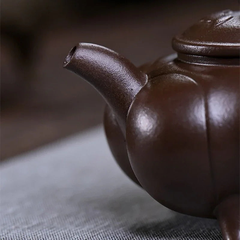Teko Zisha Yixing Buatan Tangan Sepenuhnya [Sanzu Ruyi] (Baoshan Zi Ni - 300ml)
