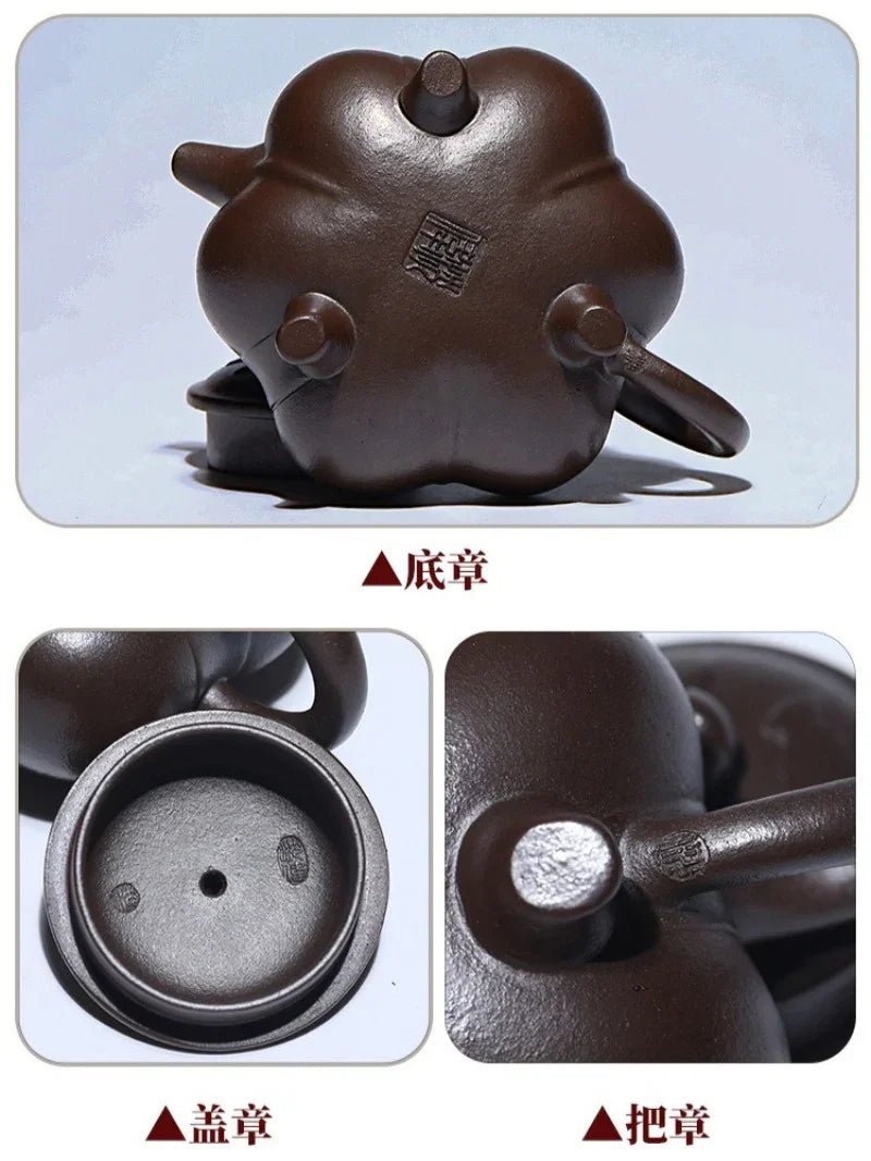 Teko Zisha Yixing Buatan Tangan Sepenuhnya [Sanzu Ruyi] (Baoshan Zi Ni - 300ml)