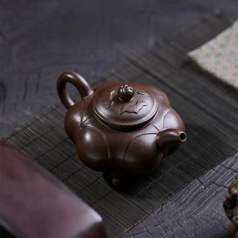 Teko Zisha Yixing Buatan Tangan Sepenuhnya [Sanzu Ruyi] (Baoshan Zi Ni - 300ml)