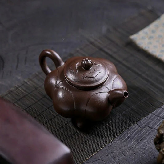 Teko Zisha Yixing Buatan Tangan Sepenuhnya [Sanzu Ruyi] (Baoshan Zi Ni - 300ml)