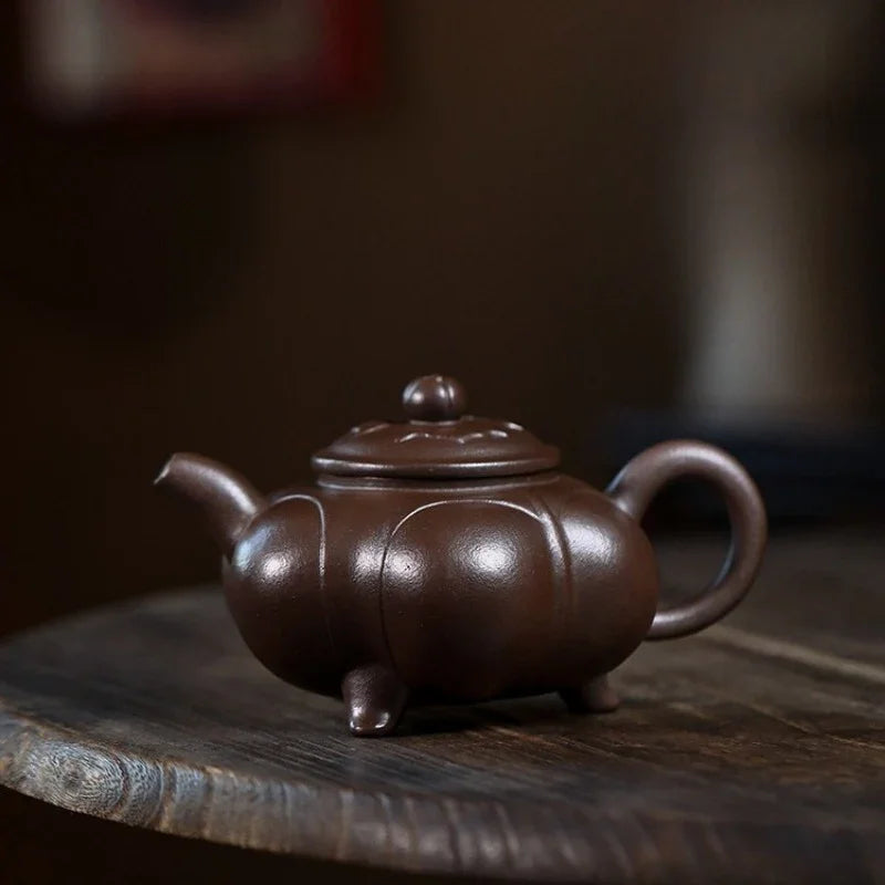 Teko Zisha Yixing Buatan Tangan Sepenuhnya [Sanzu Ruyi] (Baoshan Zi Ni - 300ml)