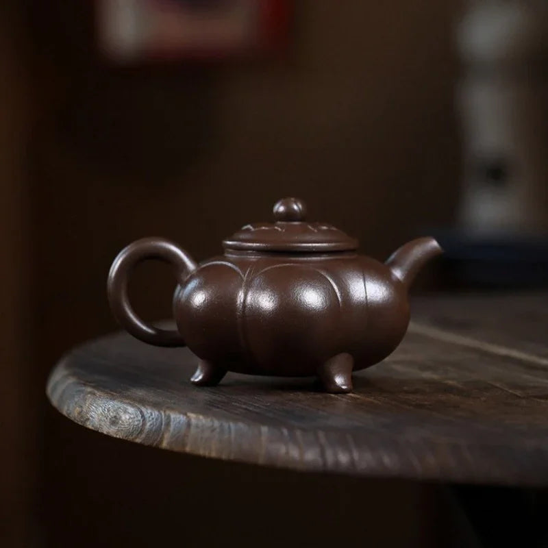 Teko Zisha Yixing Buatan Tangan Sepenuhnya [Sanzu Ruyi] (Baoshan Zi Ni - 300ml)