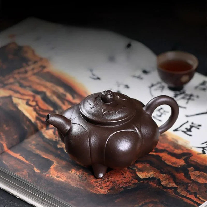 Teko Zisha Yixing Buatan Tangan Sepenuhnya [Sanzu Ruyi] (Baoshan Zi Ni - 300ml)