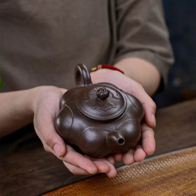 Teko Zisha Yixing Buatan Tangan Sepenuhnya [Sanzu Ruyi] (Baoshan Zi Ni - 300ml)