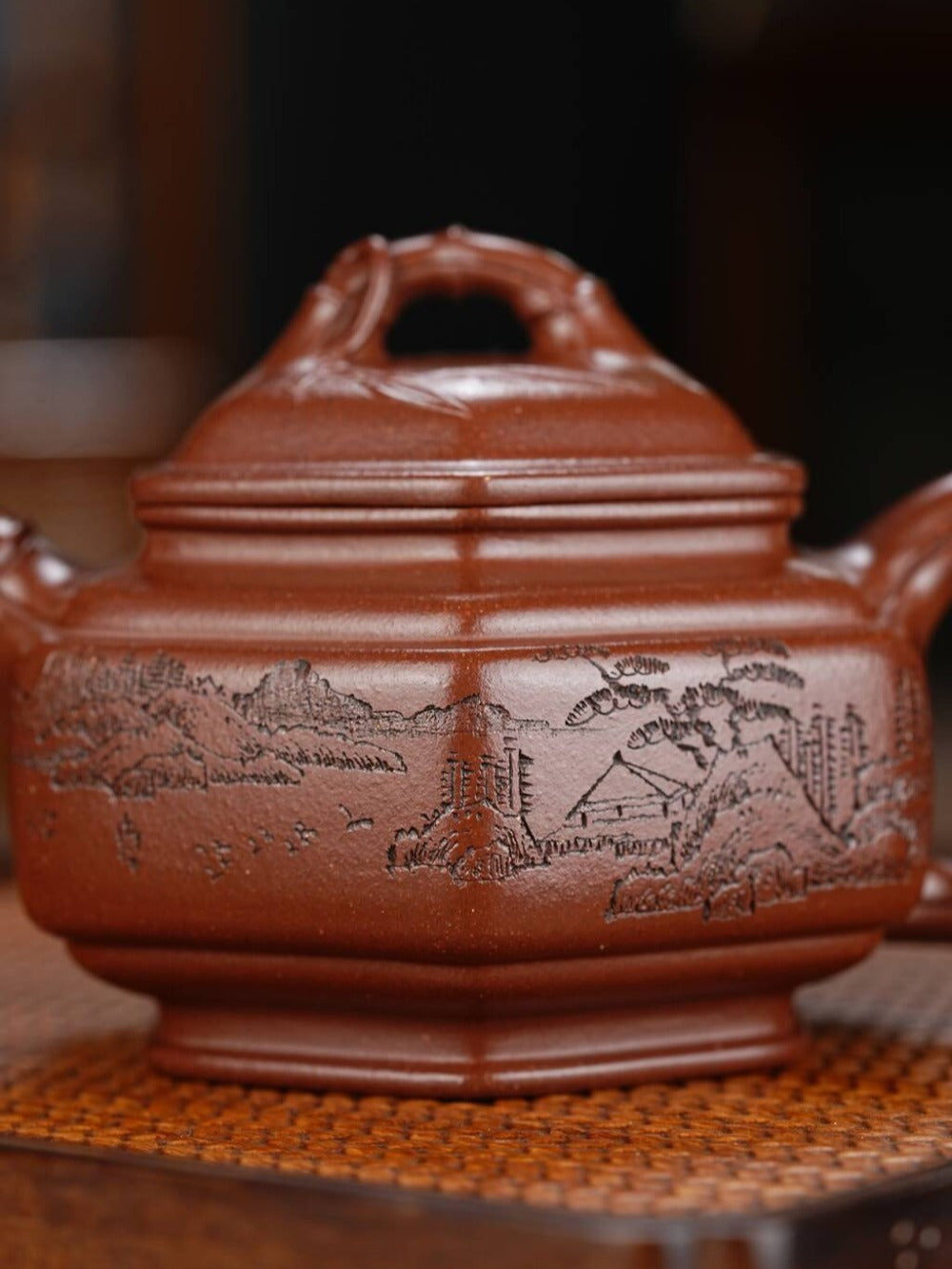 full-handmade-yixing-zisha-teapot-set-liufang-zhu-gu-pot-di-cao-qing-300ml-yiqin-tea-house-yiqinteahouse-com-8 - YIQIN TEA HOUSE 一沁茶舍 yiqinteahouse.com