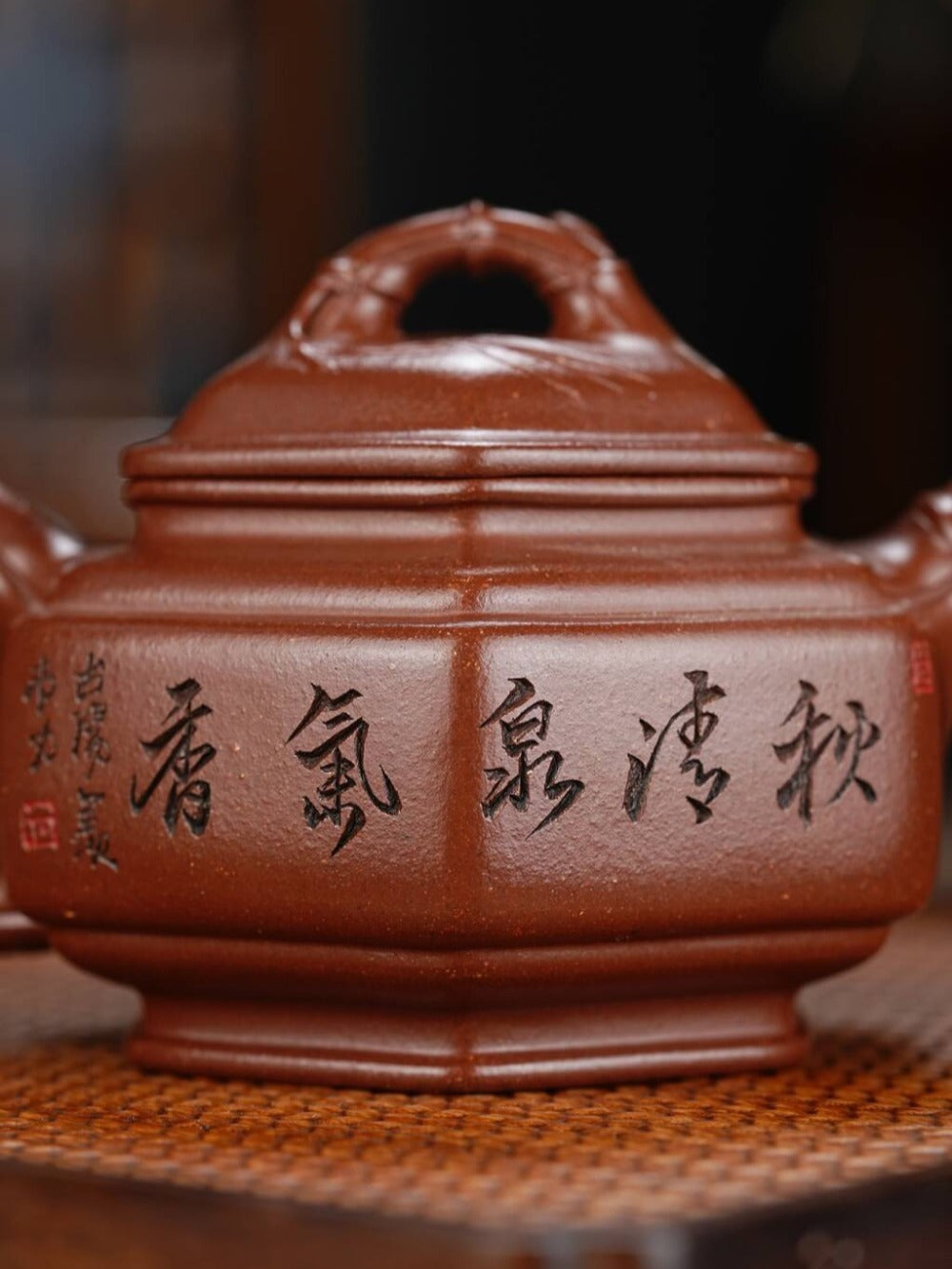full-handmade-yixing-zisha-teapot-set-liufang-zhu-gu-pot-di-cao-qing-300ml-yiqin-tea-house-yiqinteahouse-com-9 - YIQIN TEA HOUSE 一沁茶舍 yiqinteahouse.com