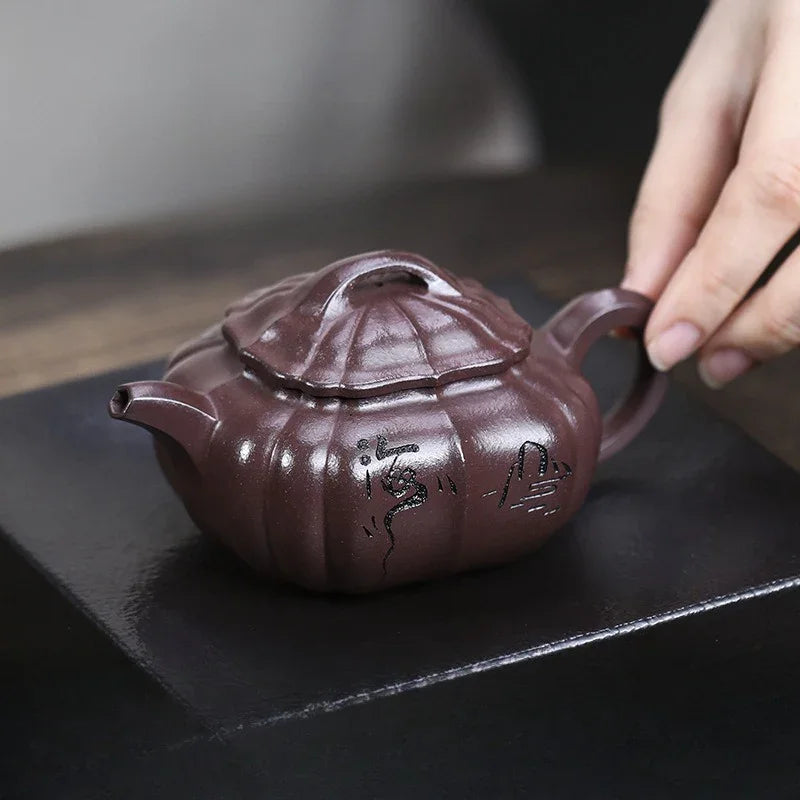 Teko Zisha Yixing Buatan Tangan Sepenuhnya [Shan Hai] (Zi Ni - 150ml)