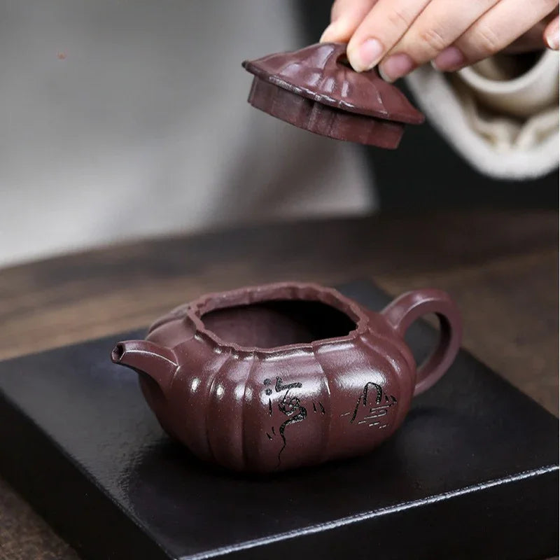 Teko Zisha Yixing Buatan Tangan Sepenuhnya [Shan Hai] (Zi Ni - 150ml)