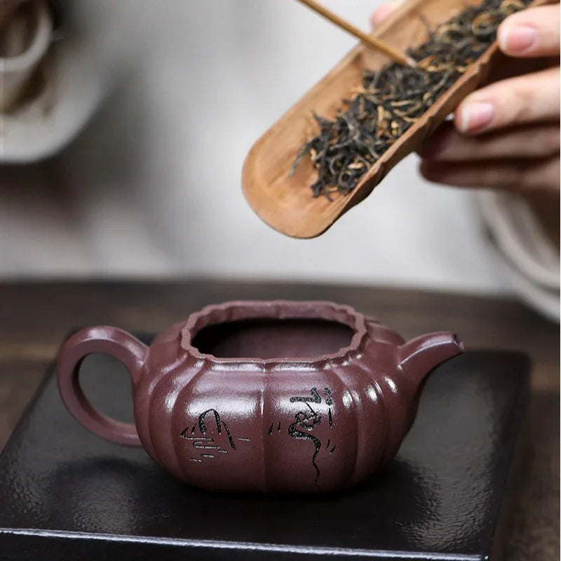 Teko Zisha Yixing Buatan Tangan Sepenuhnya [Shan Hai] (Zi Ni - 150ml)