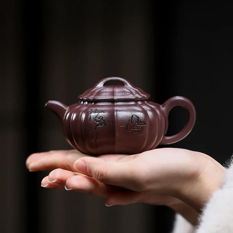 Teko Zisha Yixing Buatan Tangan Sepenuhnya [Shan Hai] (Zi Ni - 150ml)