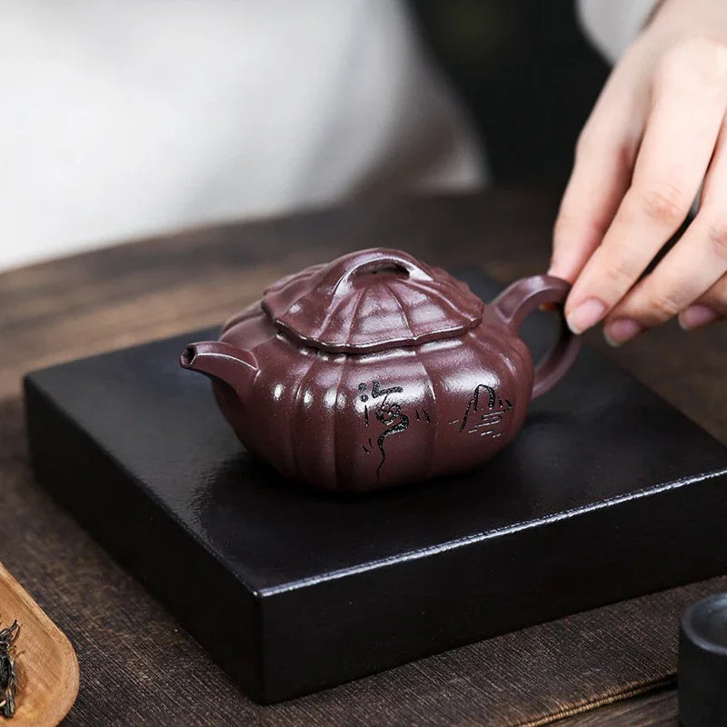 Teko Zisha Yixing Buatan Tangan Sepenuhnya [Shan Hai] (Zi Ni - 150ml)