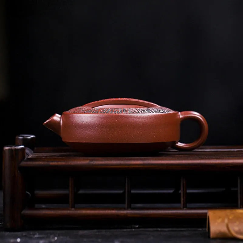 Full Handmade Yixing Zisha Teapot [Shang Shan Ruo Shui] (Di Cao Qing - 160ml) - YIQIN TEA HOUSE | yiqinteahouse.com | <200ml, full handmade zisha teapot, new arrival, teapot, teaware