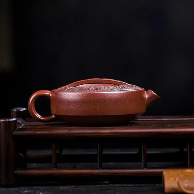 Full Handmade Yixing Zisha Teapot [Shang Shan Ruo Shui] (Di Cao Qing - 160ml) - YIQIN TEA HOUSE | yiqinteahouse.com | <200ml, full handmade zisha teapot, new arrival, teapot, teaware