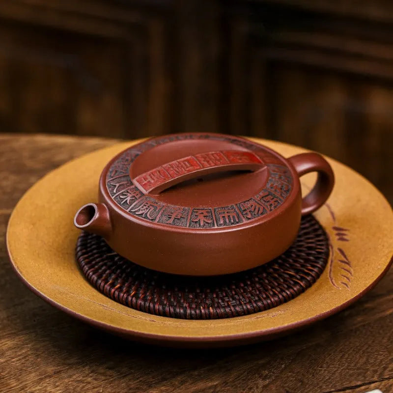 Full Handmade Yixing Zisha Teapot [Shang Shan Ruo Shui] (Di Cao Qing - 160ml) - YIQIN TEA HOUSE | yiqinteahouse.com | <200ml, full handmade zisha teapot, new arrival, teapot, teaware