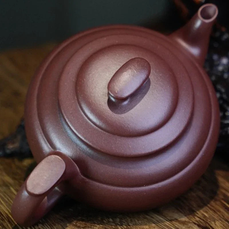 Teko Yixing Zisha Buatan Tangan Sepenuhnya [Shang Xin Qiao Pot] (Di Cao Qing - 260ml)