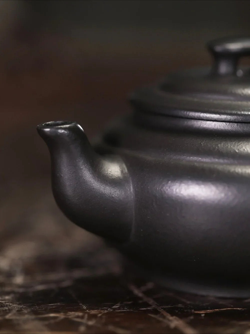 Teko Yixing Zisha Buatan Tangan Sepenuhnya [Shang Xin Qiao Pot] (Hei Ni - 190ml)