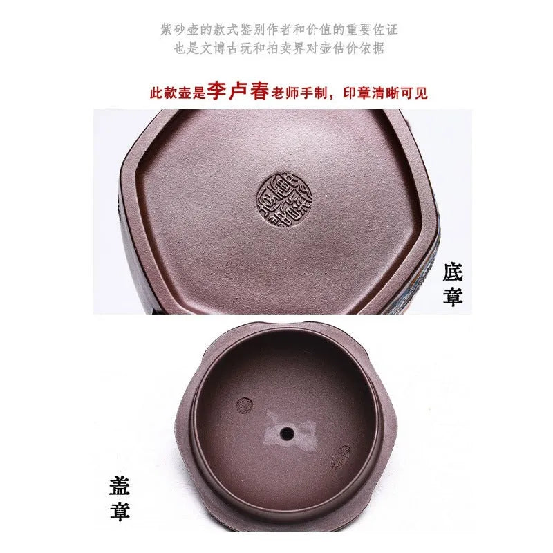 Full Handmade Yixing Zisha Teapot [Shanshui Qin Quan] (Lao Zi Ni - 420ml) - YIQIN TEA HOUSE | yiqinteahouse.com | >300ml, full handmade zisha teapot, new arrival, teapot, teaware