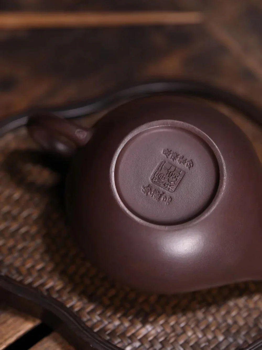 Teko Zisha Yixing Buatan Tangan Sepenuhnya [Shen Deng Yandou Pot] (Zi Ni - 125/170ml)